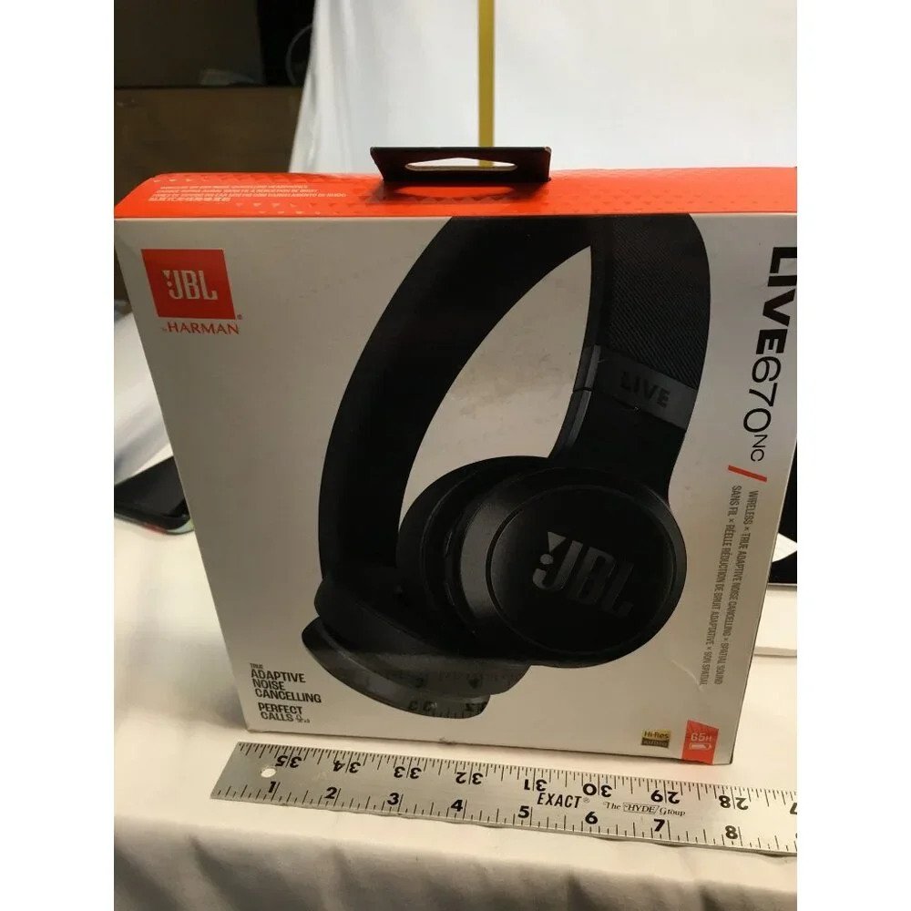 JBL Live 670NC Wireless On-Ear Headphones w/ True Adaptive Noise Cancelling NEW